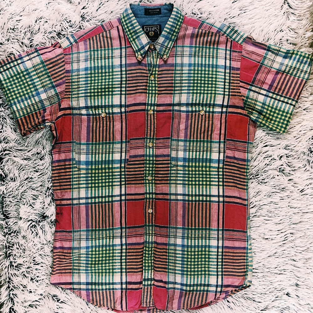 Chaps Ralph Lauren Short Sleeve Shirt - Medium